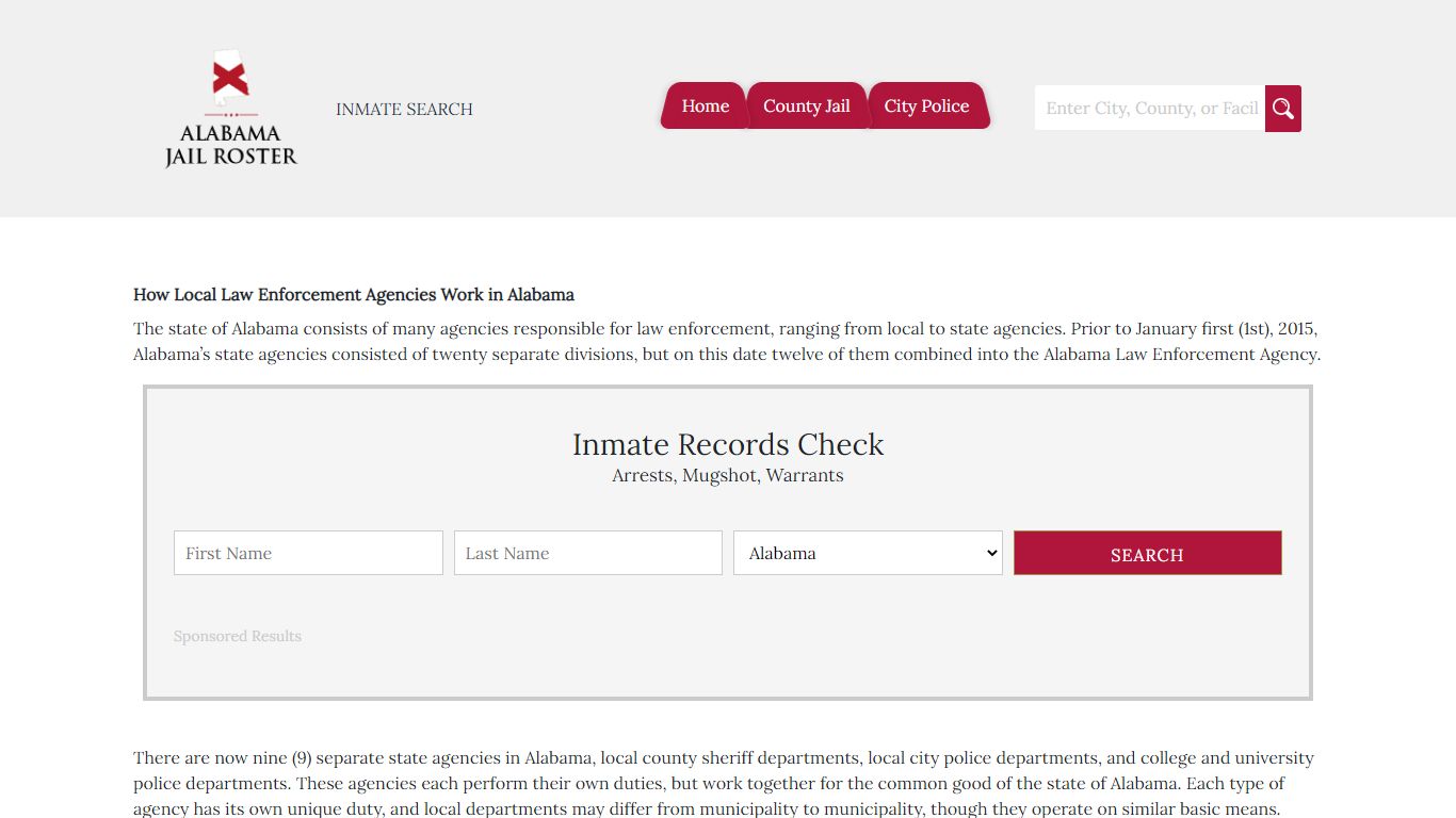 Montgomery County | Alabama Jail Inmate Search